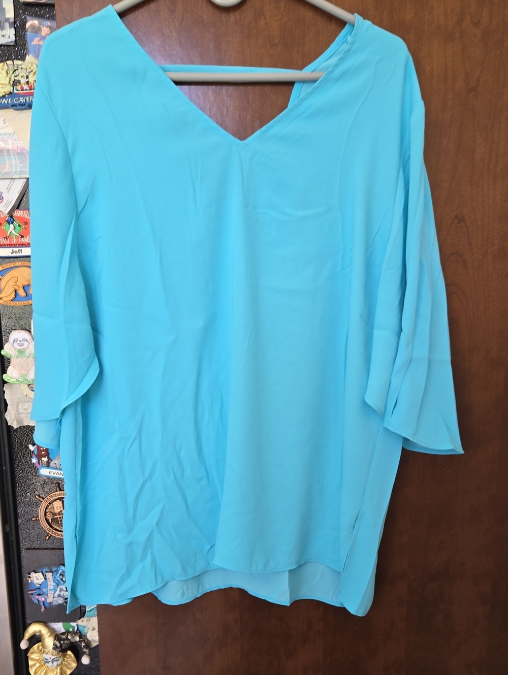 Chico's Turquoise V-Neck Tunic